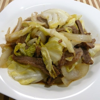 牛肉と野菜の甘辛炒め